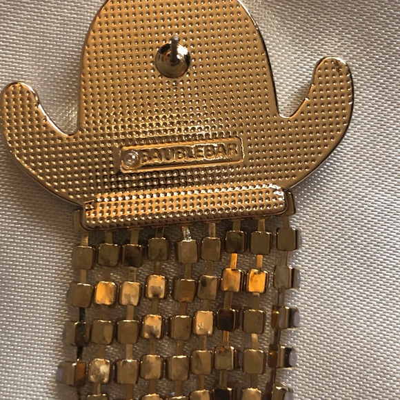 Baublebar Gold Tone Casper Ghost Drop Earrings With Faux Pearl Fringe NWT - Picture 7 of 11